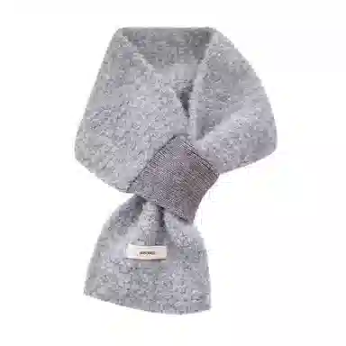 【通勤出街神器】 啄木鸟 圈圈羊毛秋冬季保暖防寒交叉懒人便捷围脖日韩时尚百搭 尼龙 绒线围巾 女款