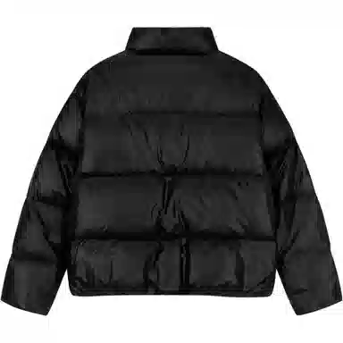 CALVIN KLEIN Jeans Short Loose Zip Cotton Jacket Black