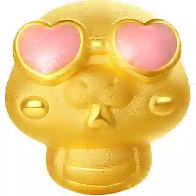 六桂福珠宝 巳喜金蛇 本命年蛇年 新中式国潮复古民族风转运珠小众设计 手工编织绳 足金 按克计价 黄金手链 男女同款情侣款