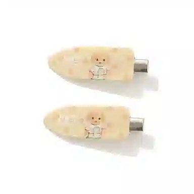 如花梦 可爱奶油风小鼻嘎额前刘海侧边夹 甜美粉色少女心无痕 发夹 女款