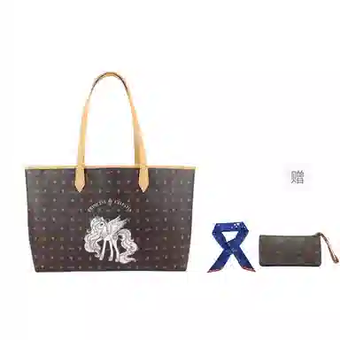 PinkyPinky My Little Pony Tote Bag Brown/Off-White