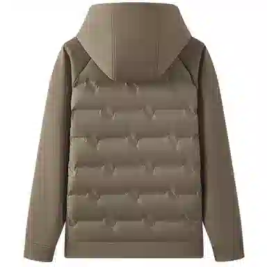 红豆 空气层卫衣领防水羽绒服 男款