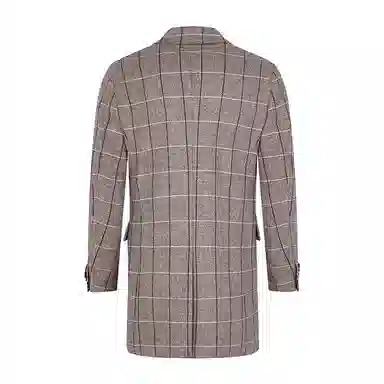 LIU·JO UOMO Plaid Coat Camel