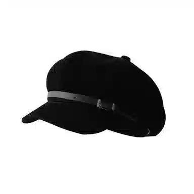 朵澜 气质咖色  秋冬新款复古显脸小八角帽英伦风保暖画家 聚酯纤维 帽子 女款