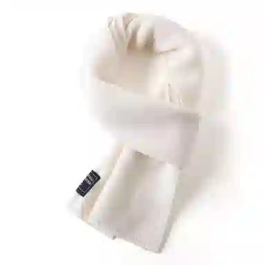 啄木鸟 韩系高级感蓝红色加厚围脖 绒线围巾 女款