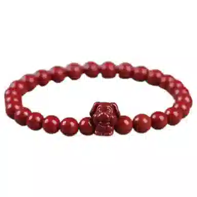 陌阡雪 国潮本命年好运转运珠十二生肖 轻奢高级感#好运 朱砂 手串 男女同款情侣款