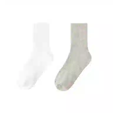 金莱克 运动纯色棉袜吸汗透气休闲中筒袜 男女同款 组合装