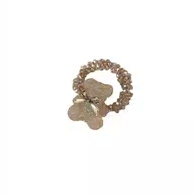 水中玉 水钻扎头发皮筋头饰可爱发绳气质轻奢发圈 亚克力 头绳 女款