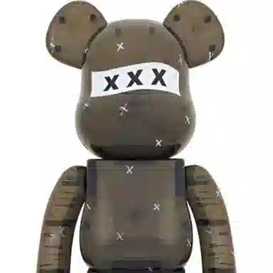 BE@RBRICK GOD SELECTION XXX BLACK CLEAR