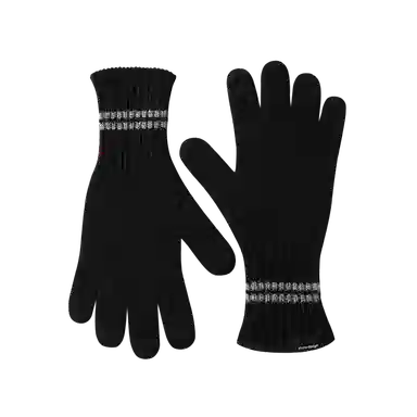 玖慕 冬天户外骑行开车加厚保暖防寒针织送礼 绵羊毛 绒线手套 男款