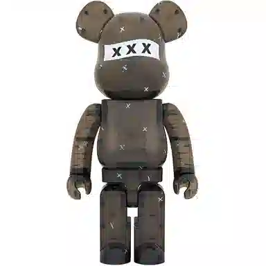 BE@RBRICK GOD SELECTION XXX BLACK CLEAR