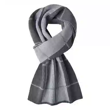 通勤出街神器 啄木鸟 时尚百搭英伦格子加厚保暖防寒含羊毛针织 绒线围巾 男女同款情侣款