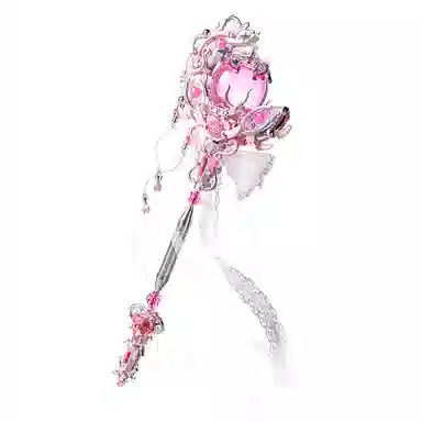 欧洛伊 仙境秘语仙女权杖魔法棒积木摆件 拼装模型