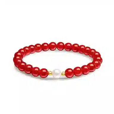 佐卡伊 鸿运小众轻奢款珍珠 玛瑙 手串 女款