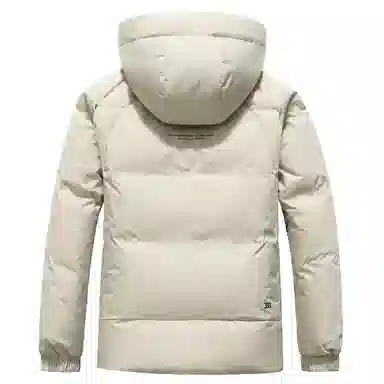 鸭鸭 短款时尚百搭连帽加厚羽绒服 男款