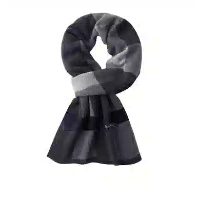 北极绒 新款羊毛冬季加厚保暖高档礼盒装围脖柔软亲肤百搭 绒线围巾 男女同款情侣款