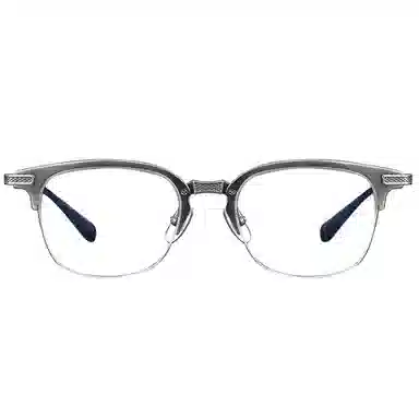 匠达人 超轻手作工艺商务文艺斯文败类出街防蓝光眉毛架半框可配度数 光学镜架 男女同款情侣款