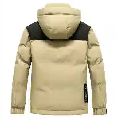 鸭鸭 休闲百搭短款时尚加厚鸭绒羽绒服 男款