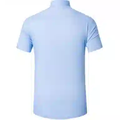 才子 透气修身翻领短袖衬衫 男款