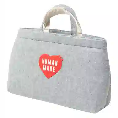 HUMAN MADE Logo Felt Tote Bag Large Gray
