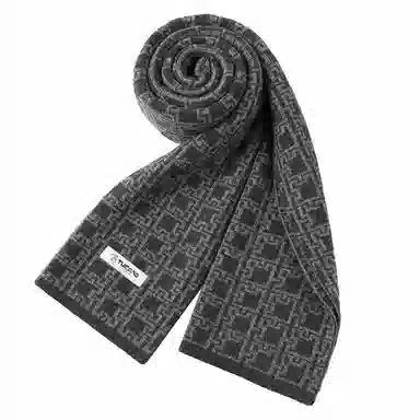 啄木鸟 羊毛冬季百搭加厚保暖羊绒 绒线围巾 男款