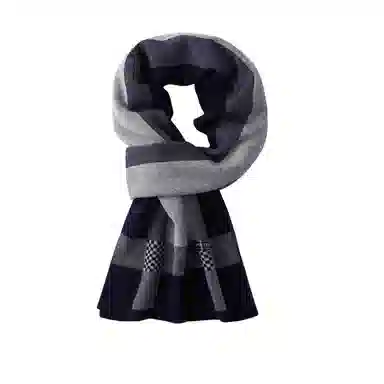 北极绒 新款羊毛冬季加厚保暖高档礼盒装围脖柔软亲肤百搭 绒线围巾 男女同款情侣款