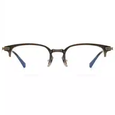 匠达人 超轻手作工艺商务文艺斯文败类出街防蓝光眉毛架半框可配度数 光学镜架 男女同款情侣款