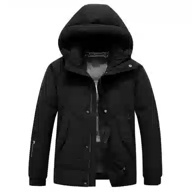 鸭鸭 短款时尚百搭连帽加厚羽绒服 男款