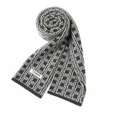 啄木鸟 羊毛冬季百搭加厚保暖羊绒 绒线围巾 男款