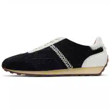 Foot Industry Mid-Top Retro Running Shoes Charcoal Grey