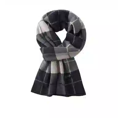 北极绒 新款羊毛冬季加厚保暖高档礼盒装围脖柔软亲肤百搭 绒线围巾 男女同款情侣款