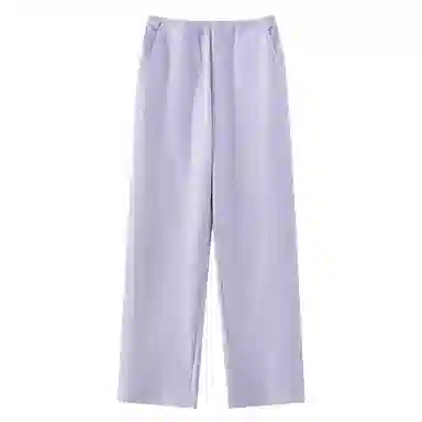 莫代尔 微弹舒适亲肤软糯透气休闲可外穿家居裤睡裤 女款 紫罗兰