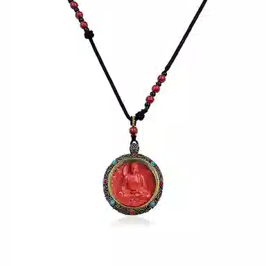 日向晚 生肖顺利 八大守护  十二生肖守护神 福禄吉祥 朱砂 吊坠 男女同款情侣款