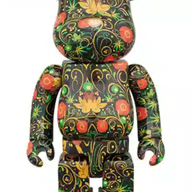 BE@RBRICK SSUR Pattern Black 100%+400%