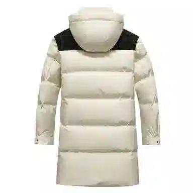 鸭鸭 时尚百搭过膝长款加厚羽绒服 男款