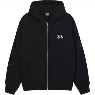 Stussy FW24 BASIC STSSY ZIP HOODIE logo