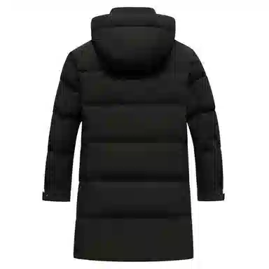 鸭鸭 时尚百搭过膝长款加厚羽绒服 男款