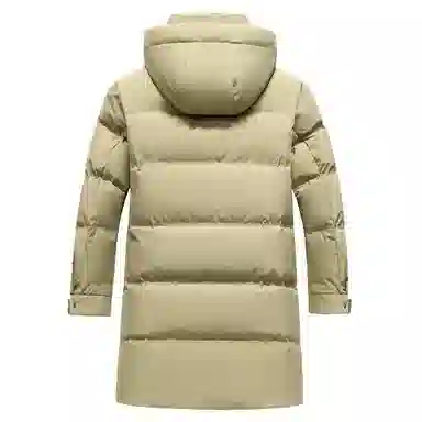 鸭鸭 时尚百搭过膝长款加厚羽绒服 男款