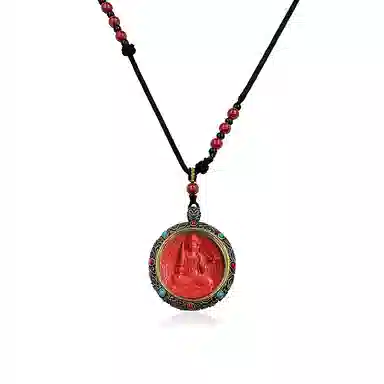 日向晚 生肖顺利 八大守护  十二生肖守护神 福禄吉祥 朱砂 吊坠 男女同款情侣款