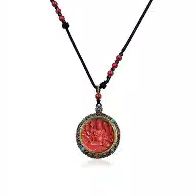 日向晚 生肖顺利 八大守护  十二生肖守护神 福禄吉祥 朱砂 吊坠 男女同款情侣款