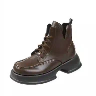 小鹿米利 英伦风 短靴 中跟 女款