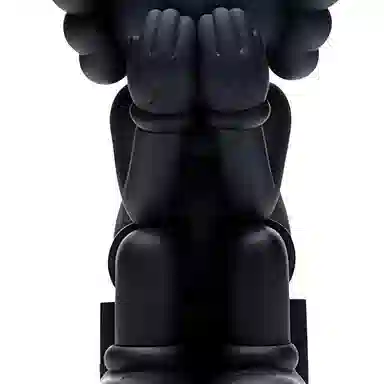 KAWS Passing Through Open Edition Vinyl Figure Black 20.3cm
