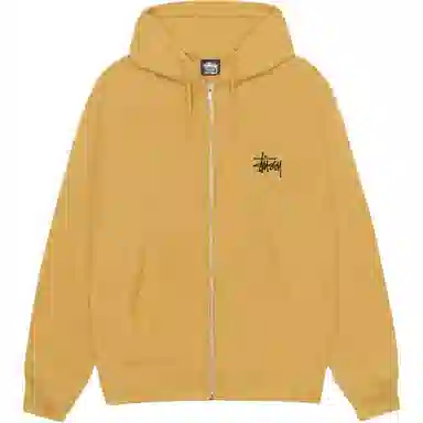 Stussy FW24 BASIC STSSY ZIP HOODIE logo