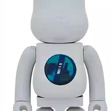 BE@RBRICK PiL CHROME Ver. White Electroplated 100%+400%
