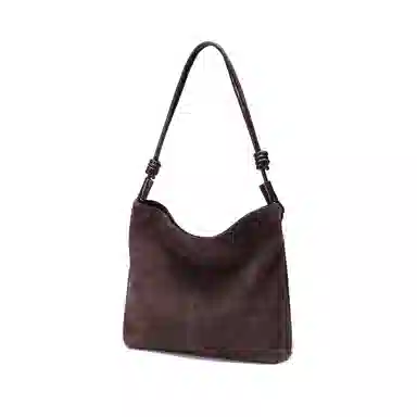 红蜻蜓 复古质感休闲简约日常通勤时尚百搭 超纤合成革 手提单肩包 女款 咖啡色