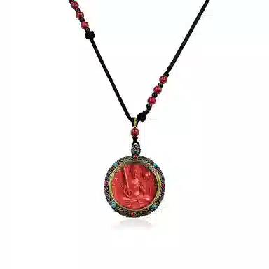 日向晚 生肖顺利 八大守护  十二生肖守护神 福禄吉祥 朱砂 吊坠 男女同款情侣款