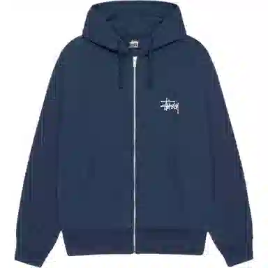 Stussy FW24 BASIC STSSY ZIP HOODIE logo