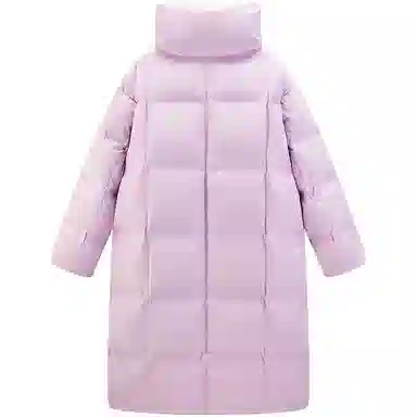 太平鸟 印花长款面包服休闲立领羽绒服 女款