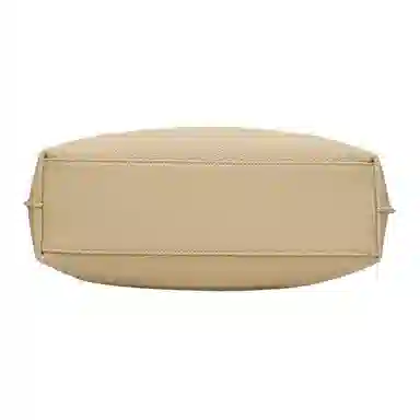 木林森 休闲简约质感日常通勤时尚百搭 合成革 手提单肩包 常规 女款 杏色