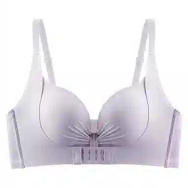 二三二三 聚拢手掌杯收副乳防下垂无痕无钢圈性感文胸 女款 酒红色